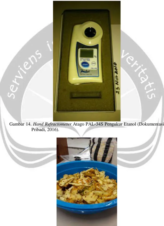 Gambar 14. Hand Refractometer Atago PAL-34S Pengukur Etanol (Dokumentasi  Pribadi, 2016)