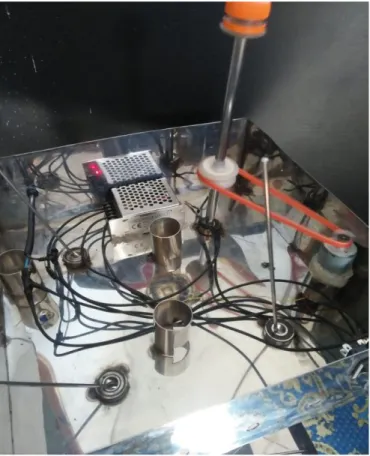 Gambar 3 flokulator, power supply nyala 