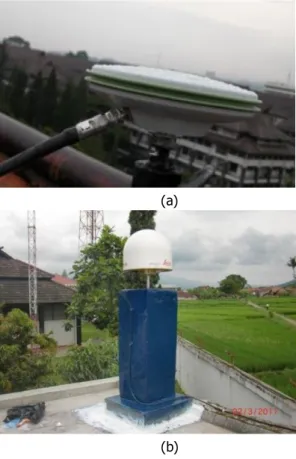 Gambar  3 2  menunjukkan  sistematika  alur  penelitian  ini.  Pengukuran  GNSS  dengan  metode  statik dan RTK dilakukan terikat terhadap titik ITB1  dan CORS GNSS milik BIG yang ditunjukkan pada  Gambar 3