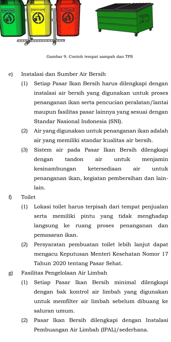 Gambar 9. Contoh tempat sampah dan TPS 