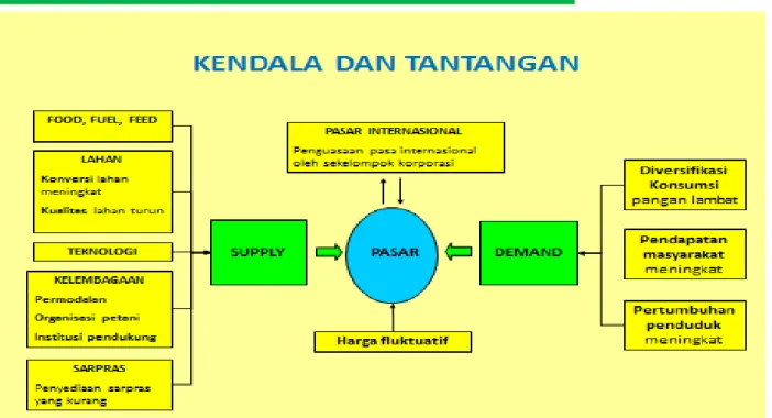 Gambar 2. Kendala dan tantangan Kedaulatan Pangan Indonesia 