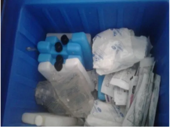 Gambar 2. Vaksin dalam lemari es 