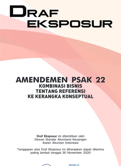 AMENDEMEN PSAK 22. Kombinasi Bisnis Tentang Referensi Ke Kerangka ...