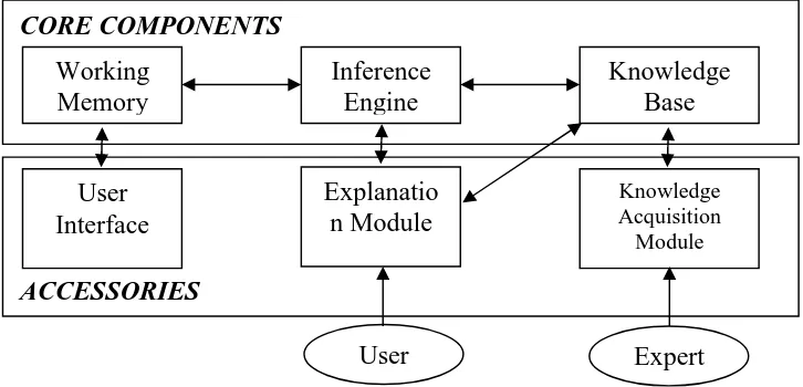 Gambar 1. Komponen Dari Sistem Pakar (Fai, 2007)