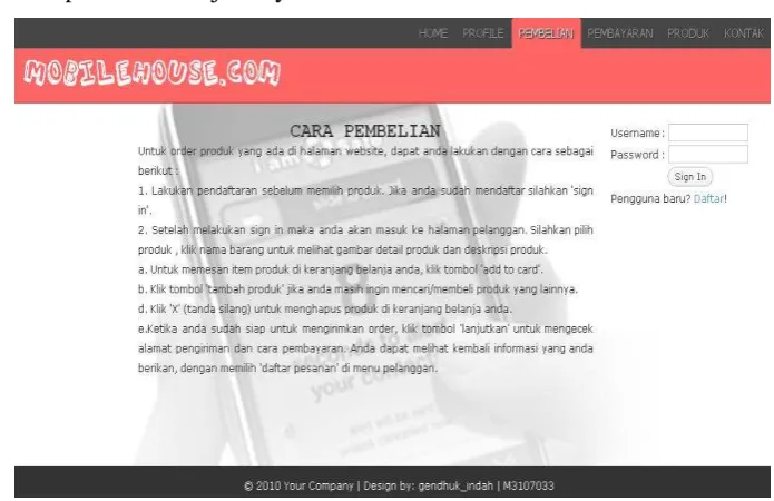 Gambar 4.2 Halaman Profil 