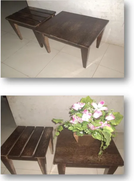 Gambar 2. Produk meubel dari kayu dengan menggunakan bahan pengawet tirmisida 