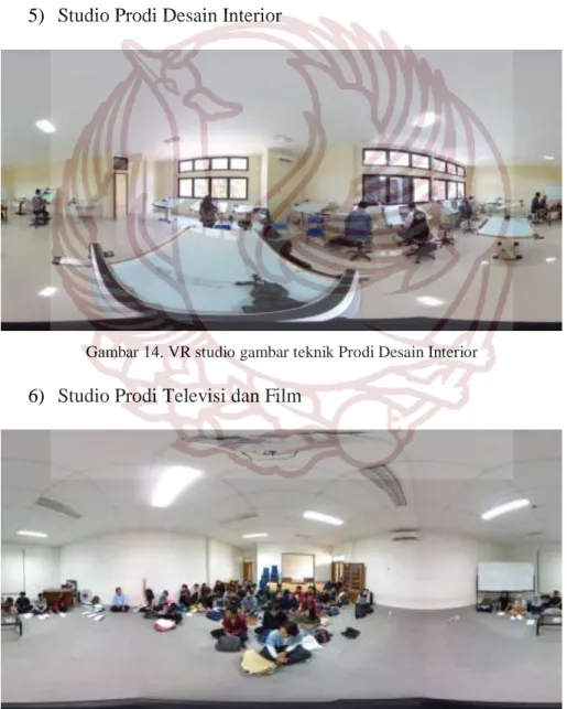 Gambar 14. VR studio gambar teknik Prodi Desain Interior 