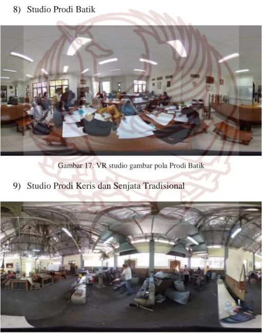 Gambar 17. VR studio gambar pola Prodi Batik 