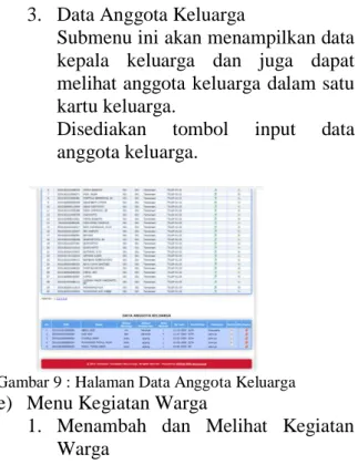 Gambar 7 : Form input Data Kepala Rumah Tangga 