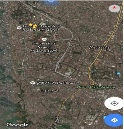 Gambar 3. 1  peta kota Malang 