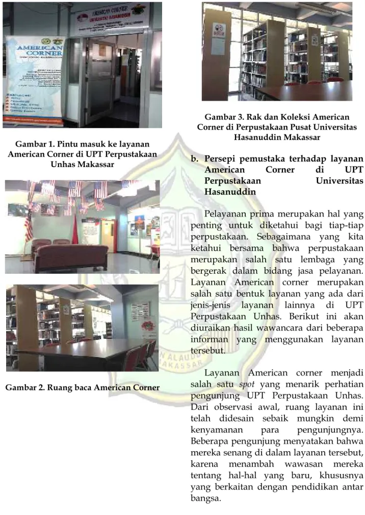 Gambar 2. Ruang baca American Corner