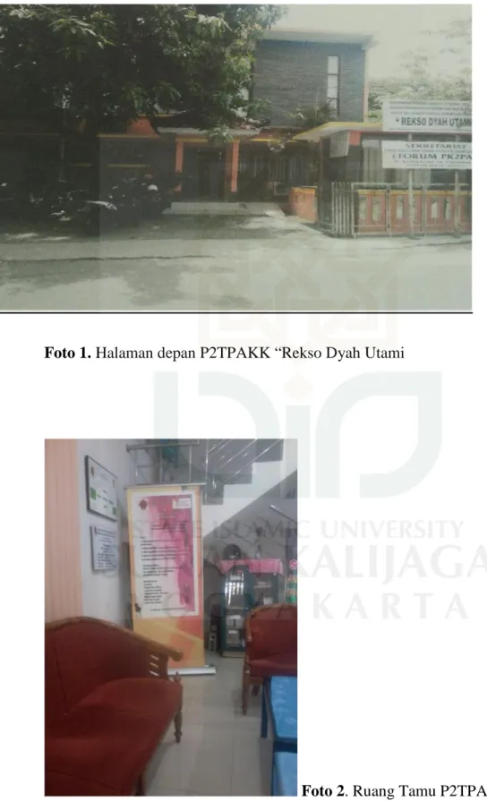 Foto 1. Halaman depan P2TPAKK “Rekso Dyah Utami