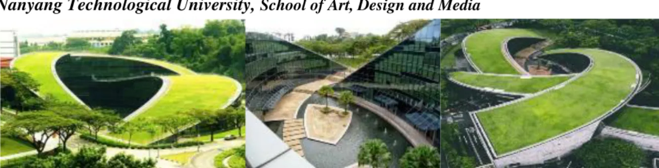 Gambar 4 Nanyang Technological University, School of Art, Design and Media  Nanyang Technological University, School of Art, Design and Media  terdapat pada Nanyang  Technological  University  di  Jurong,  Singapura
