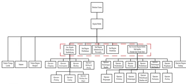 Gambar 2.1. Struktur Organisasi PT Bamindo Agrapersada 