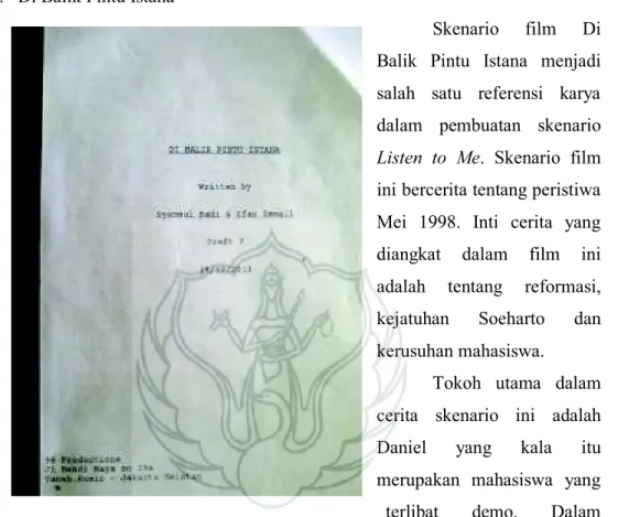 Gambar 1.3 Cover Skenario Film Di Balik Pintu Istana Mei  diangkadadalahkekekekekekekekekekekejajajajajajajajajajajatukekekekekekekekekekerurururururururusucececececececececececeririririririririritataDaDaDaDaDaDaDaDaDaDaDanimeruterl