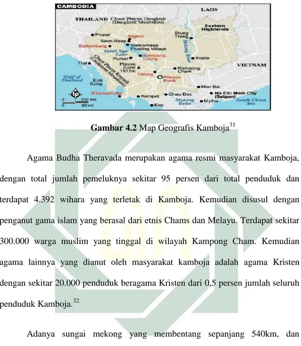Gambar 4.2 Map Geografis Kamboja 31