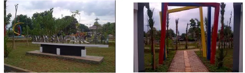 Gambar 5.Nama Taman danGerbangUtama di Taman Sampangan 