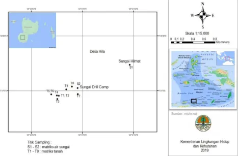 Gambar 2. Peta titik sampling
