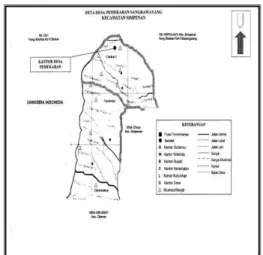 Gambar 1 Peta Desa Sangrawayang. 