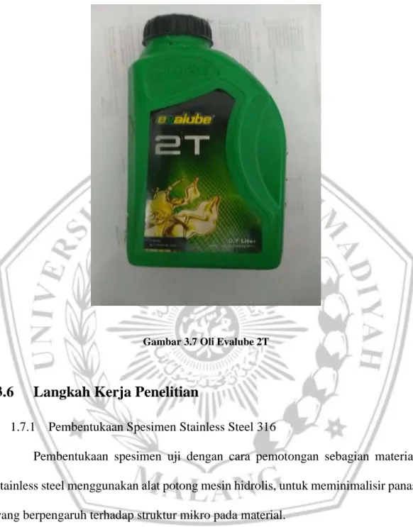 Gambar 3.7 Oli Evalube 2T 