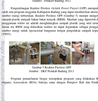 Gambar 5 Reaktor Pirolisis GPP 