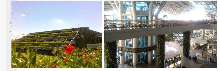 Gambar 8 Gedung Parkir dan Suasana Area Transisi Bandara Ngurah Rai 