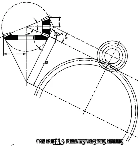 Gambar 2.3 Tredgold roda gigi kerucut 