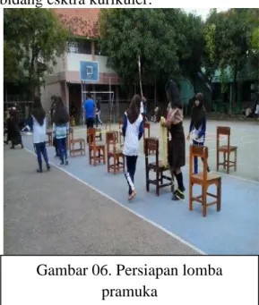Gambar 06. Persiapan lomba pramuka