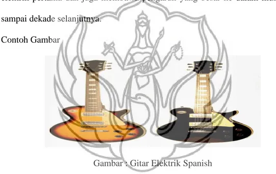 Gambar : Gitar Elektrik Spanish  Sumber : 