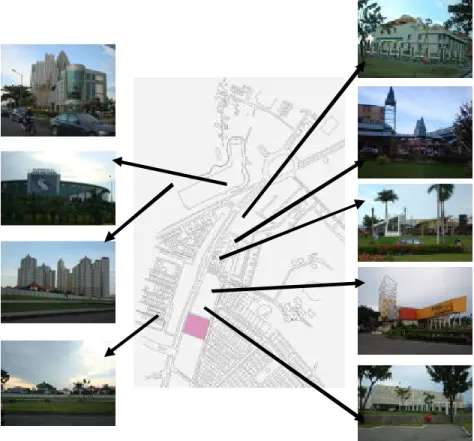 Gambar 2.10 Bentuk dan Massa Bangunan Sekitar 