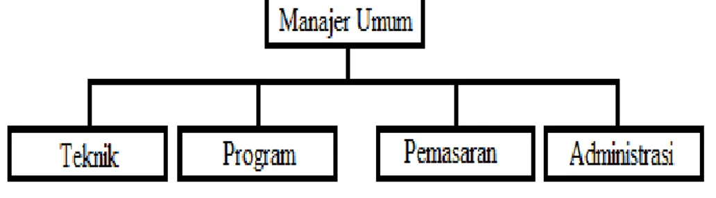 Gambar 2 1 Oganigram Struktur Media Penyiaran Umum 