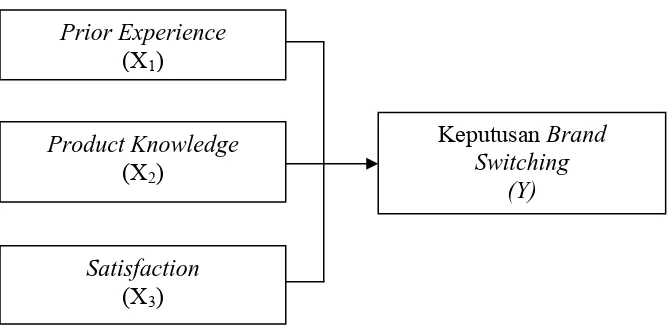 Gambar 1.1: Kerangka Konseptual Penelitian Sumber: Kotler (2000), Lamb, Hair, McDaniel (2001), Peter dan Olson (2002) diolah penulis  