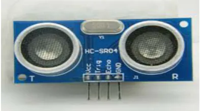 Gambar 2.3 Instalasi Sensor Jarak Ultrasonik SR-04 