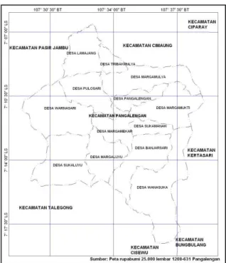 Gambar 1. Peta Administratif Kecamatan Pangalengan 