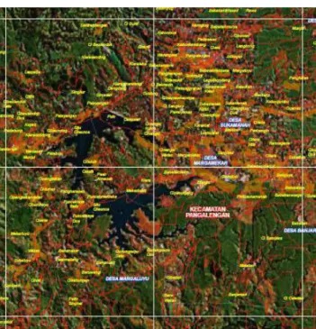 Gambar  2. Foto Citra satelit Kecamatan Pangalengan  (http.//www.geospasial.bnpb.go.id) 