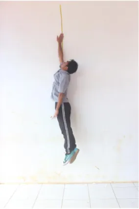 Gambar 1.3 Tes Vertical Jump 