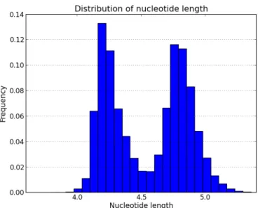 Tabela 6.1: Povpreˇ cne dolˇ zine nukleotidov
