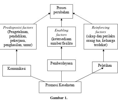 Gambar 1. Model Teori Perilaku Menurut Green (1980) dalam Notoadmodjo (2007) 