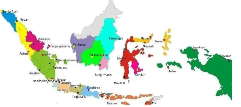 Figure 1: Representative Offices of BPK RI in 33 Provinces (After 2008) 