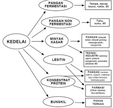 Gambar 1 Pohon Industri Kedelai 