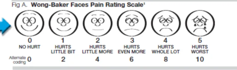 Gambar 2.7.1. Wong Baker Faces Pain Rating Scale. 2