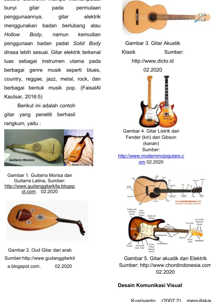 Gambar 1. Guitarra Morisa dan  Guitarra Latina, Sumber: 