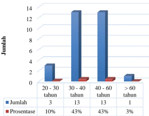 Gambar 1. Jumlah peserta berdasarkan usia 