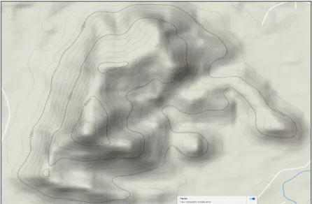 Gambar 2. Peta lokasi survey di Kawasan Hutan Lindung Bukit Cogong  II  (sumber: Google map).