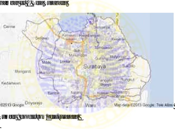 Gambar II. 1. Peta Surabaya 