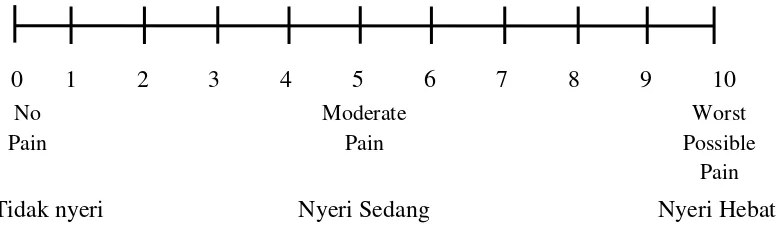Gambar 3. Skala Penilaian Numerik (Numeric Rating Scale, NRS) 