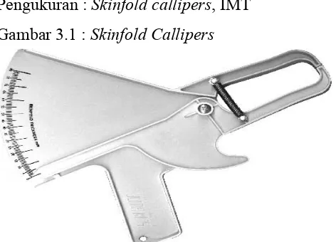 Gambar 3.1 : Skinfold Callipers