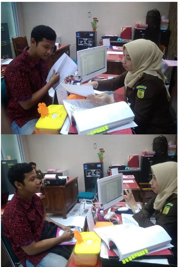 Foto bukti wawancara dengan Jaksa Anak Ibu Meta Permatasari, S.H. di Ruang  Jaksa Fungsional Kejaksaan Negeri Kota Semarang 