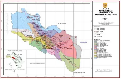 Gambar 2.1 Peta Kabupaten Dairi 