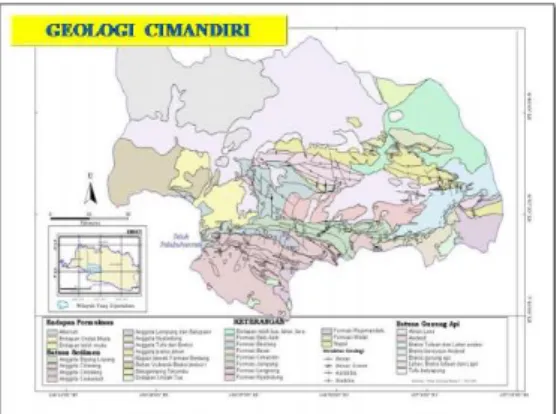 Gambar 1. Peta Geologi DAS Cimandiri 